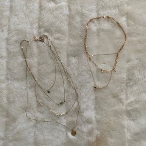 American Eagle Gold Layered Necklaces